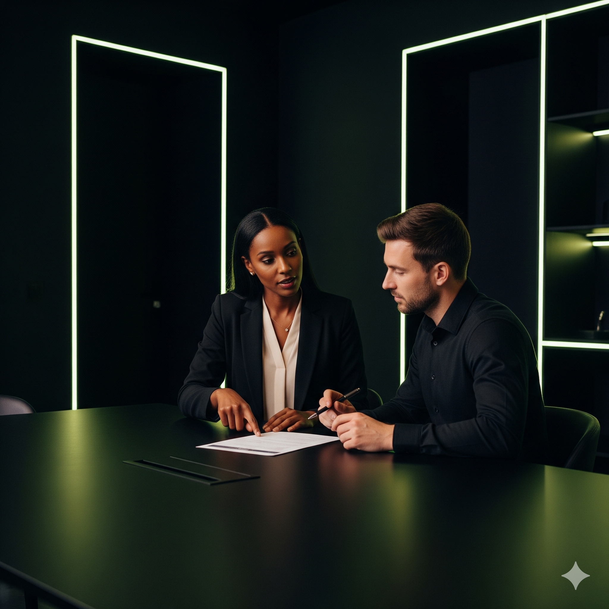 Two Revenue Pod specialists reviewing deal strategy
